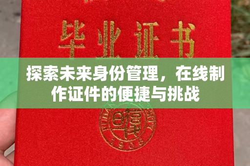长治探索未来身份管理，在线制作证件的便捷与挑战