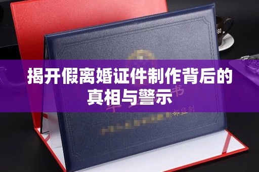 长治揭开假离婚证件制作背后的真相与警示